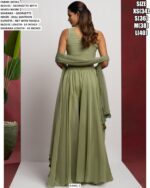 Turn Heads With This Stylish Khatli Worked Women's Blouse Plazo Set - A Chic Co-ord Sets