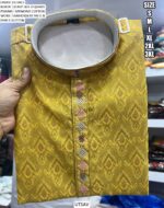 Breathtaking Heavy Silk Jacquard Embroidered Kurta And Pyjama For Men