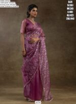 Experience The Enchanting Charm Of Our Partywear Pure Organza Saree Collection