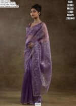 Experience The Enchanting Charm Of Our Partywear Pure Organza Saree Collection