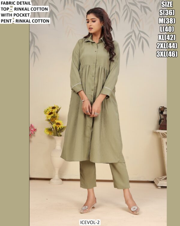 Rinkal Cotton Daily And Office Wear Plain Kurti Pant Sets In Four Trending Colours!