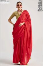 Presenting Partywear Viscose Mul Plain Saree With Un-Stitched Blouse