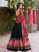 Steal Everyone’s Heart And Attention By Wearing This Amazing Tussar Silk Patola Printed Lehenga Choli