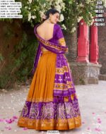 Steal Everyone’s Heart And Attention By Wearing This Amazing Tussar Silk Patola Printed Lehenga Choli
