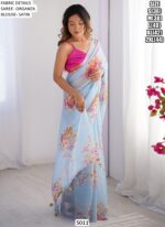 Explore A Collection Of Party Wear Printed Organza Sarees At Ethnicrang