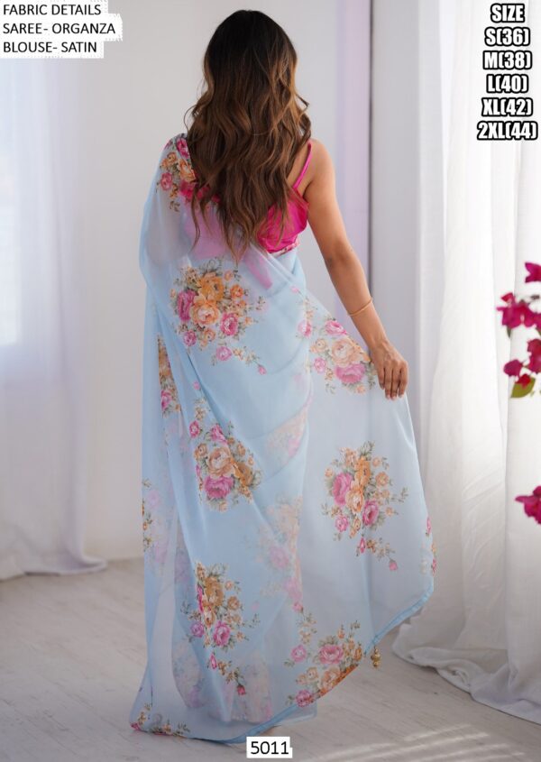 Explore A Collection Of Party Wear Printed Organza Sarees At Ethnicrang