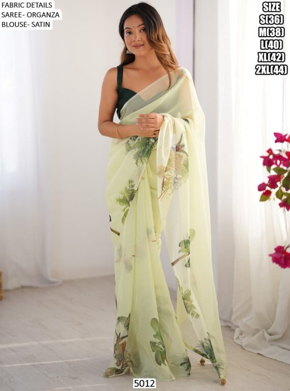 Explore A Collection Of Party Wear Printed Organza Sarees At Ethnicrang