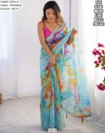 Explore A Collection Of Party Wear Printed Organza Sarees At Ethnicrang