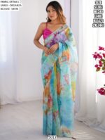 Explore A Collection Of Party Wear Printed Organza Sarees At Ethnicrang