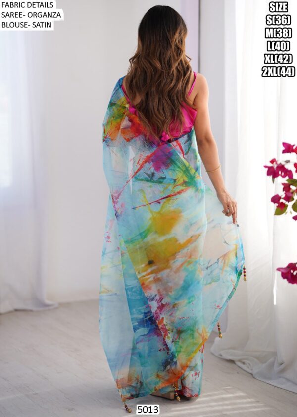 Explore A Collection Of Party Wear Printed Organza Sarees At Ethnicrang