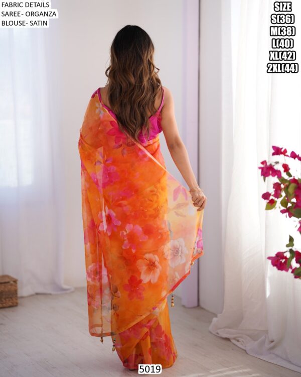 Explore A Collection Of Party Wear Printed Organza Sarees At Ethnicrang