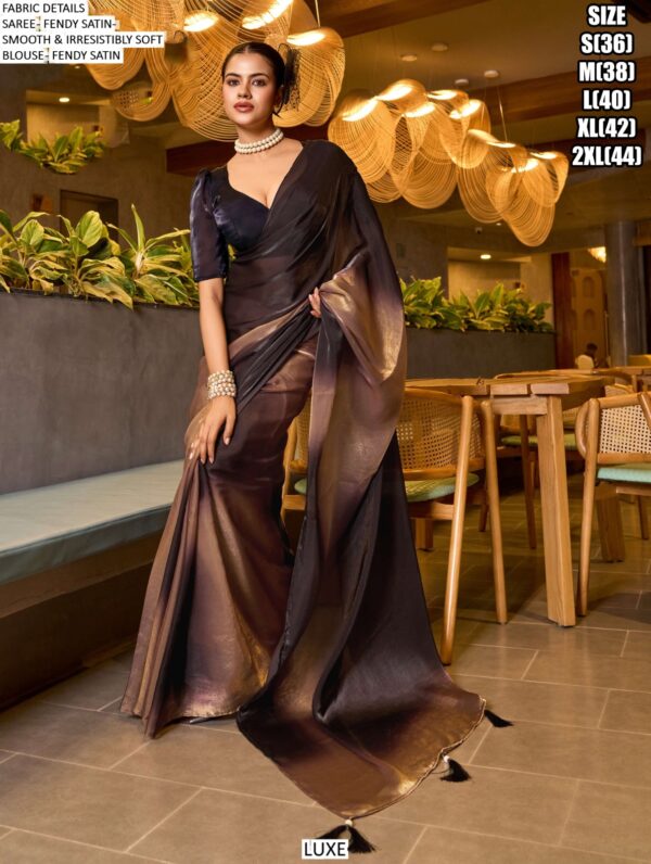 New Latest Arrivals! Premium Fendy Satin – Smooth And Irresistibly Soft Sarees