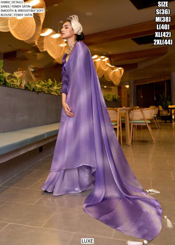 New Latest Arrivals! Premium Fendy Satin – Smooth And Irresistibly Soft Sarees