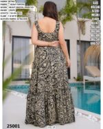 Beach Wear Rayon Heavy Digital Printed Flowy Gown Dresses For Womens