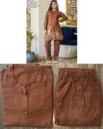 Get Ethnic Embroidered Kurta-Pant Co-ord Sets Made From Premium Khadi Cotton