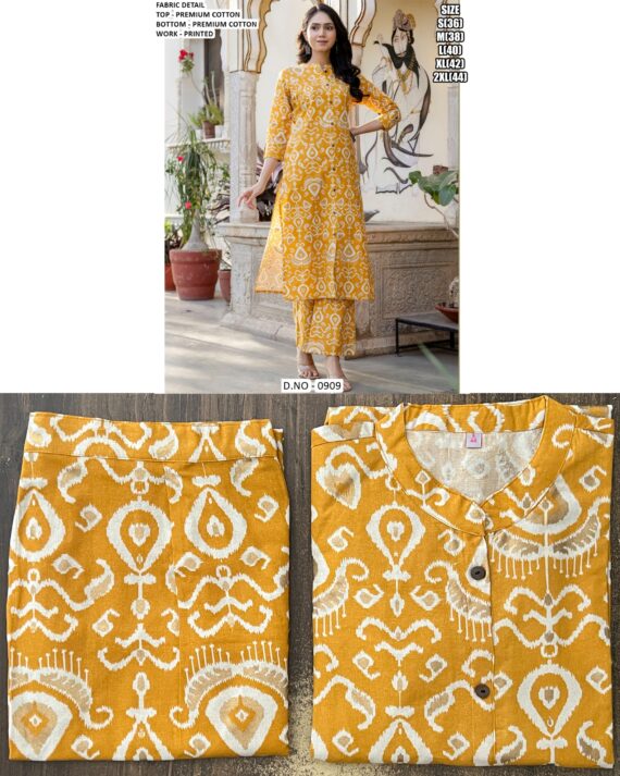 Beautiful Floral Motifs Cotton Kurtis Paired With Stylish Multicolour Striped Pants For This Summer!