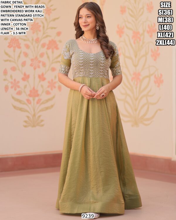 Fashionable Design And Fully Stitch Readymade Traditional Wear Gown Collection
