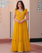 Butterfly Designer Faux Blooming Festive Wear Gown Collection 2025