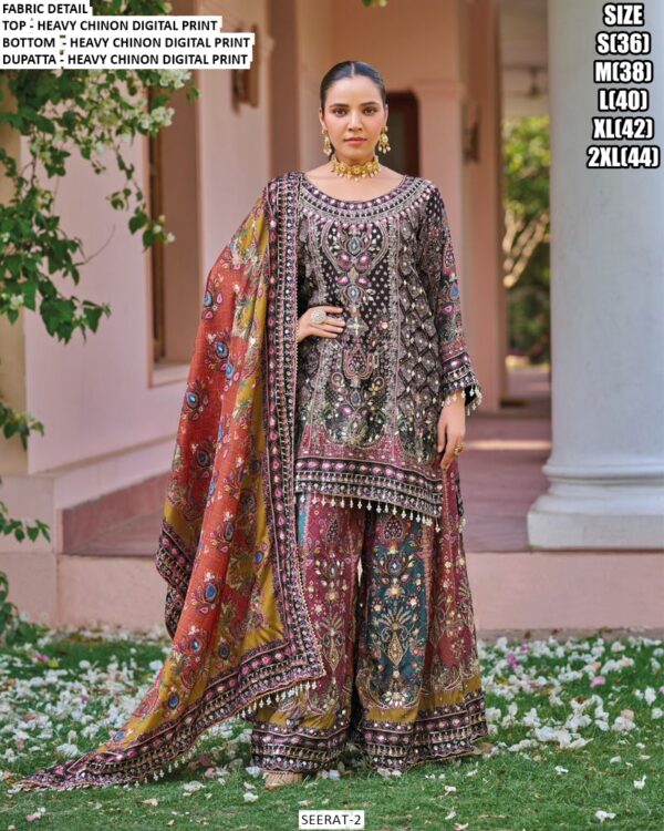 Heavy Designer Wedding Wear Readymade Pakistani Sharara Suits