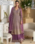 Hand Seroski And Embroidered Designer Readymade Georgette Three Piece Dresses