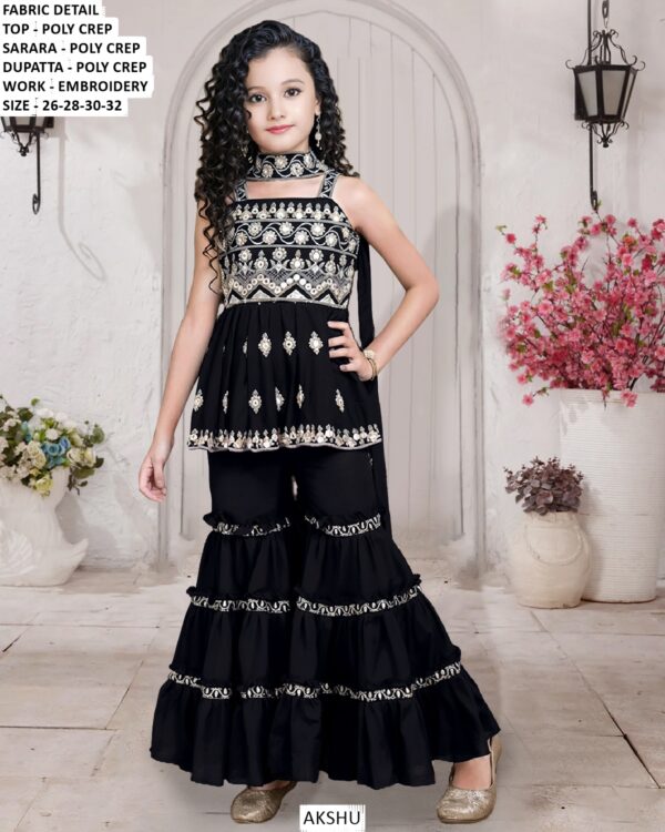 Elevate Your Child's Style With Our Kids' Sharara Collection For Girls
