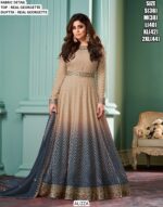 Party Wear Zigzag Designer Amazing Real Georgette Heavy Gown With Dupatta
