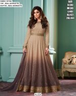 Party Wear Zigzag Designer Amazing Real Georgette Heavy Gown With Dupatta