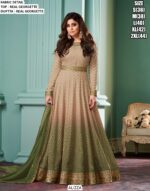 Party Wear Zigzag Designer Amazing Real Georgette Heavy Gown With Dupatta
