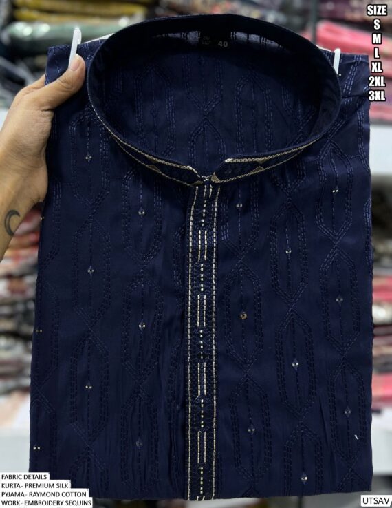 Men's New Exclusive Festival Wear Kurta And Pyjama Set - Perfect Ethnic Outfit!