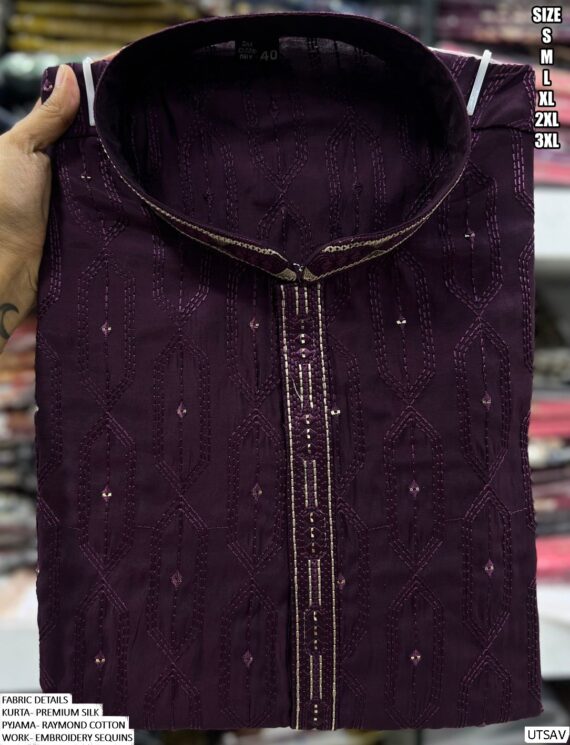 Men's New Exclusive Festival Wear Kurta And Pyjama Set - Perfect Ethnic Outfit!