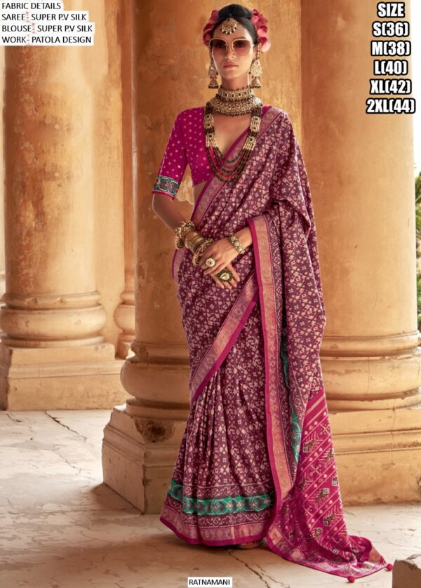 Adorn Yourself With The Best Festival Wear Heavy Patola Silk Sarees