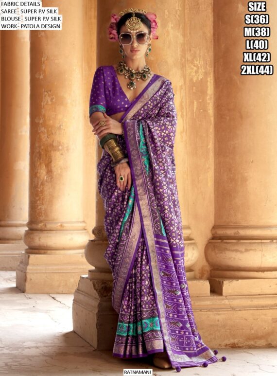 Adorn Yourself With The Best Festival Wear Heavy Patola Silk Sarees
