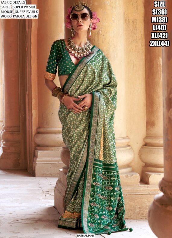 Adorn Yourself With The Best Festival Wear Heavy Patola Silk Sarees