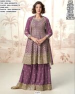 Buy Now! Real Georgette Embroidery Embellished Plazo Style Salwar Suits