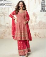 Buy Now! Real Georgette Embroidery Embellished Plazo Style Salwar Suits