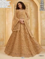 New Semi-Stitched Designer Butterfly Net Bridal Lehenga Choli For Weddings