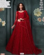 New Semi-Stitched Designer Butterfly Net Bridal Lehenga Choli For Weddings