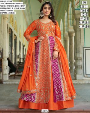 Introducing The Sets Of Two Readymade Wedding Outfits (Gown And Indo-Western)