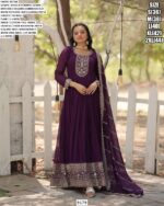 Faux Blooming Ethnic Style Fully Stitch Gown With Dupatta, Perfect For Wear In Weddings