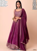 Beautiful Designer Cocktail Party Wear Georgette Lehenga Choli With Dupatta