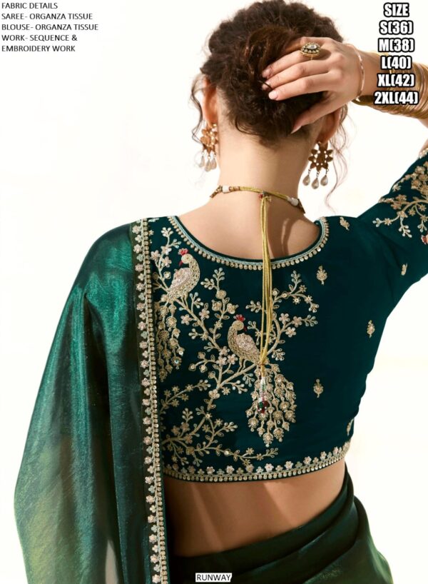 Make A Impression In Occasions With Our Tissue Based Heavy Designer Party Wear Saree Collection