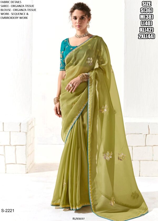 Make A Impression In Occasions With Our Tissue Based Heavy Designer Party Wear Saree Collection