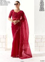 Make A Impression In Occasions With Our Tissue Based Heavy Designer Party Wear Saree Collection