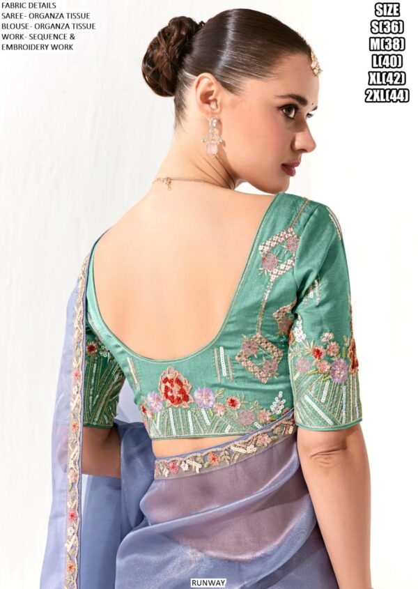 Make A Impression In Occasions With Our Tissue Based Heavy Designer Party Wear Saree Collection