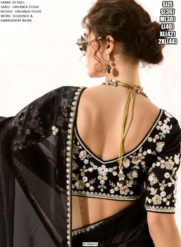 Make A Impression In Occasions With Our Tissue Based Heavy Designer Party Wear Saree Collection