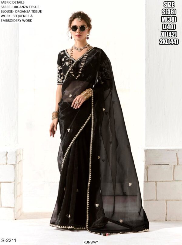 Make A Impression In Occasions With Our Tissue Based Heavy Designer Party Wear Saree Collection