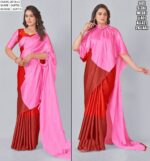 Brush And Drape: Ready To Wear Freehand Satin Silk Digital Printed Sarees