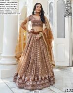 Reception Party And Engagement Wear Heavy Designer Butterfly Net Lehenga Choli