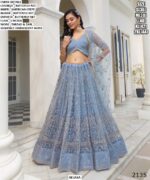 Reception Party And Engagement Wear Heavy Designer Butterfly Net Lehenga Choli
