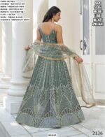 Reception Party And Engagement Wear Heavy Designer Butterfly Net Lehenga Choli